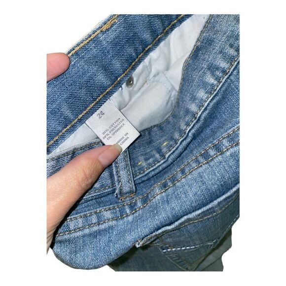 Fashion Bug 1/2 Bleached Bootcut Jeans Plus Size 24 - Picture 2 of 4